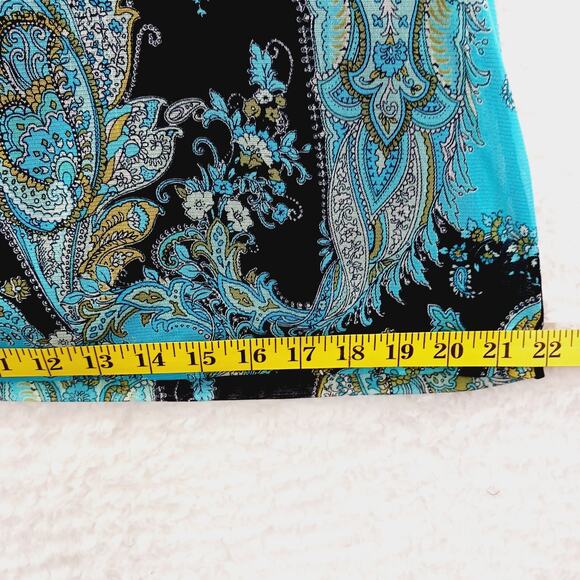 Blouse Size M Y2K Glam Boho Beaded Paisley Going-Out Top Eclectic Elegance Luxe - Picture 13 of 16